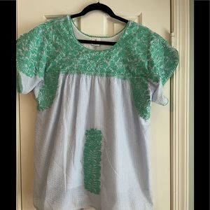 J Marie Embroidered Blouse